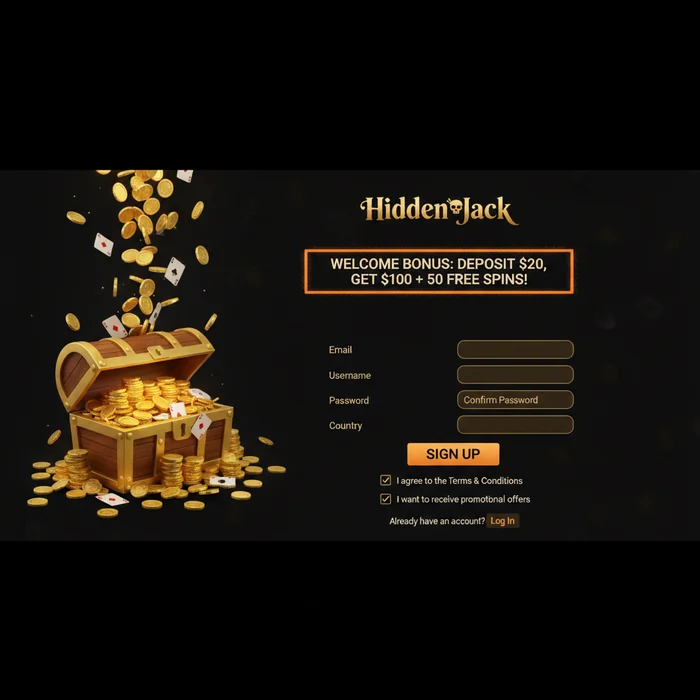 Hidden Jack Casino Signup